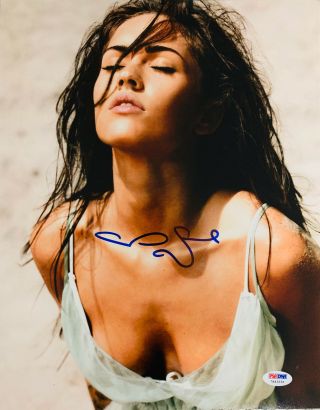 Megan Fox Sexy Authentic Signed 11x14 Photo Auto Psa/dna