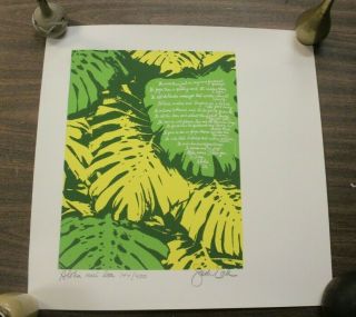 Jack Lord Hawaii Five - O Pencil Signed Lithograph " Aloha Mui Loa " Ed 144/400