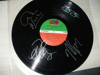 CSNY 4 autographs on one of the 4 way street Vinyl Crosby Stills Nash Young 2