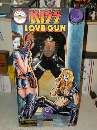 Open Box 1999 Kiss Paul Stanley 24 " Figure Spencer Gift Love Gun 01207/25000