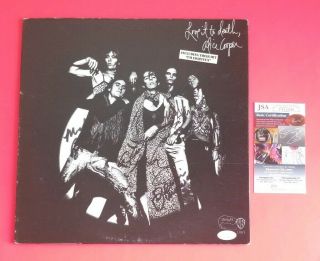 Alice Cooper X4 Band Signed " Love It To Death " Lp Album With Jsa Psa