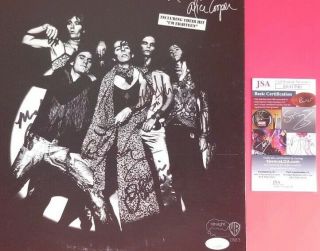 ALICE COOPER X4 BAND SIGNED 