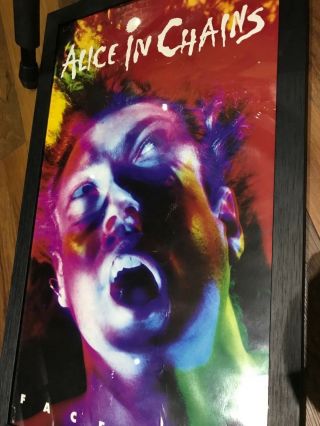 Alice In Chains Very Rare Framed 1990 Cbs Facelift Promo Poster