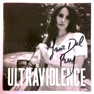 Lana Del Rey Signed Autographed Ultraviolence Cd Booklet Rare Norman Rockwell