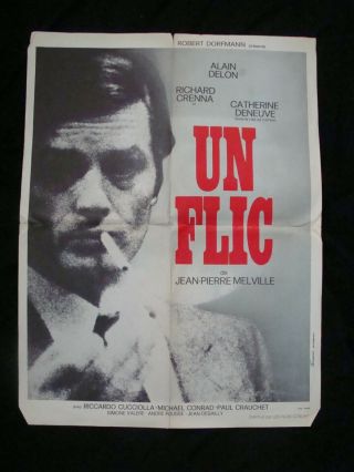 Un Flic (dirty Money) Movie Poster Alain Delon Catherine Deneuve 172