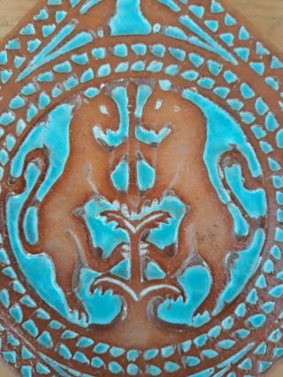 Vintage California Arts Crafts Pottery Tile 8 