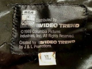 Vintage 1989 Ghostbusters Jacket,  RCA Video Trend.  Lined Black denim Size XL. 4
