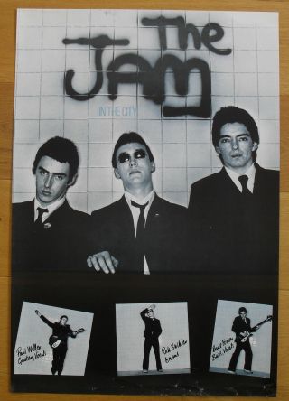 The Jam In The City Vintage Poster Mod Punk