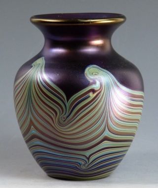 Okra Glass - Richard Golding - Glass Guild Founder Member Vase - 1997/8