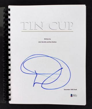 Don Johnson Authentic Signed Tin Cup Movie Script Autographed Bas D94522