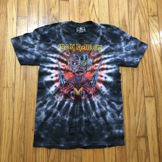 Vintage Iron Maiden Concert T Shirt 1987 M Large Symmetria Tie Dyes Auburn Calif