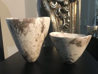 Vintage Mid Century Modern Art Pottery Vase Toshiko Era Signed Unknown