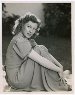 Elegant British Actress Greer Garson Vintage Blossoms In The Dust 