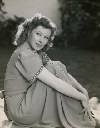 Elegant British Actress Greer Garson Vintage Blossoms in the Dust ' 41 Photograph 2