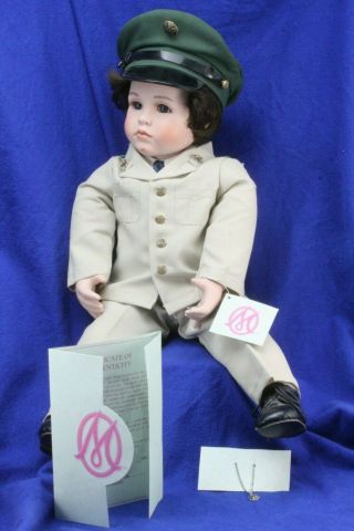Marie Osmond Baby Elvis Presley " In The Army " Toddler 19 " Doll. ,  Bracelet.