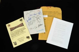 X - Men Cast Signed Script February 24,  1999 Authentic Autographs York