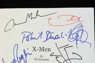 X - Men Cast Signed Script FEBRUARY 24,  1999 AUTHENTIC AUTOGRAPHS YORK 3