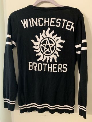 Supernatural Winchester Brothers Sweater Cardigan Size Women’s Medium