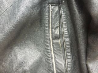 Johnny Blaze NYC Leather Jacket Method Man WuTang VIntage Mens Size 5XL 7