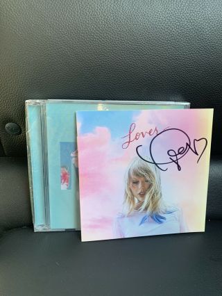 Taylor Swift Signed Lover Insert Me Single Cd Autographed