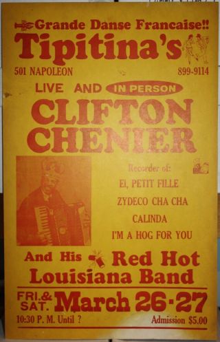 Clifton Chenier In Person At Tipitina 