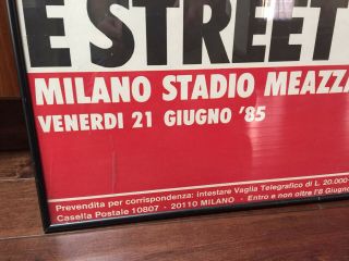 BRUCE SPRINGSTEEN MILAN ITALY 1985 Born in the USA Tour Concert Promo POSTER 3
