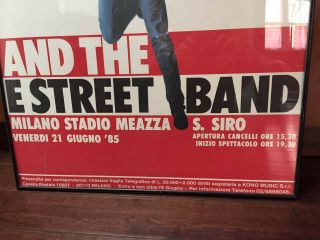 BRUCE SPRINGSTEEN MILAN ITALY 1985 Born in the USA Tour Concert Promo POSTER 4