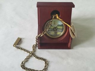 Rare Vintage Fossil Watch 5413 Golf Pocket Watch Limited Edition