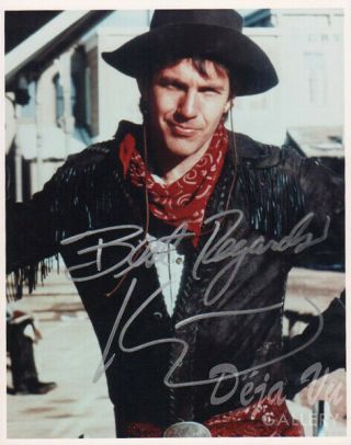 Kevin Costner Autograph - Signed Photo - Silverado - Wyatt Earp - - Vf