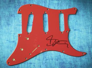 Bruce Dickinson Hand Signed Autograph Guitar Pick Guard Iron Maiden
