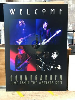 Soundgarden Live From The Artists Den Poster,  5ft By 7ft On Black Foam Board