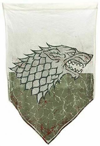 Game Of Thrones Battle Worn Stark Banner (27 " X 45 ")