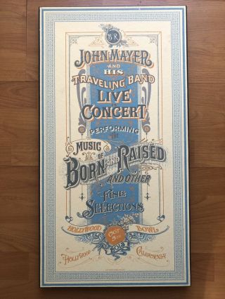 John Mayer - Born & Raised Tour Hollywood Bowl Lithograph Print