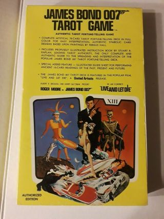 James Bond 007 Tarot Card Set Live And Let Die 1973