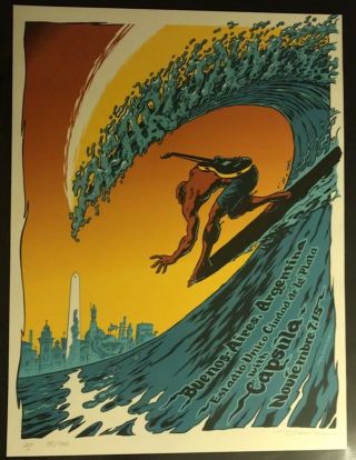 Pearl Jam Concert Poster - Signed Ap 35/100 - Bueno’s Aires 11.  7.  15