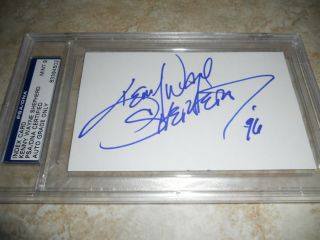 Kenny Wayne Shepherd 1996 Signed Index Card Psa Certified Graded 9 2