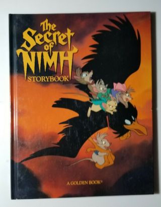 Vintage 1982 The Secret Of Nimh Movie Storybook Hardcover Don Bluth