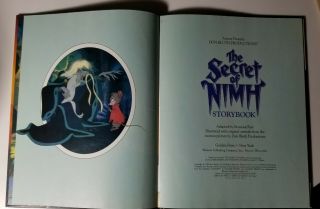 Vintage 1982 THE SECRET OF NIMH Movie Storybook Hardcover DON BLUTH 5