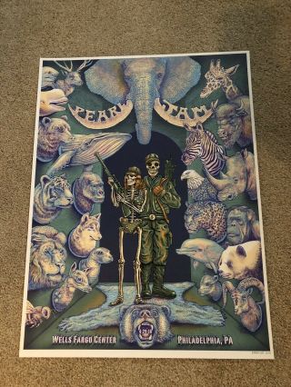 2016 Pearl Jam Poster Philadelphia,  Emek,  Ten Show