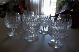 Set Of 6 - Waterford Crystal Colleen Encore 5 - 1/4 " Short Stemmed Goblet Glasses