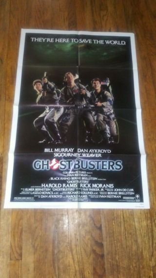 Ghostbusters 1984 One Sheet All Star Cast