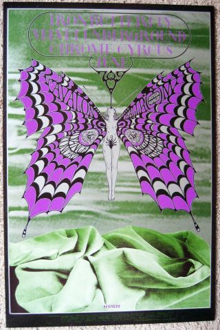 1968 Iron Butterfly Velvet Underground Family Dog Fillmore Poster Fd 122 1st