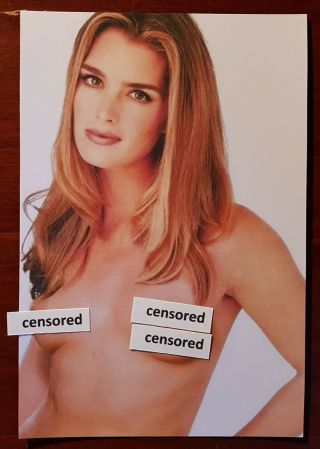 Brooke Shields Naked Sexy Girl,  10x15 Cm,  4 " X6 ",  Photo,  Extremely Rare