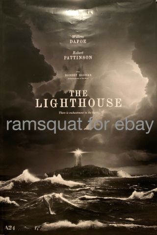 The Lighthouse Movie Poster Pattinson Dafoe Horror 2019 27x40 Ds