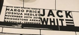 Jack White Stripes Rob Jones Poster Nashville Signed 11/20/2018 Boarding House 3