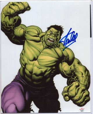 Stan Lee - Hulk Marvel - Hand Signed 8x10 - Autographed Photo - Hologram