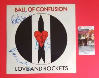 Love And Rockets Complete X3 Signed " Ball Of Confusion " 12 " Record With Jsa