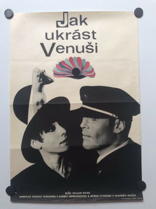How To Steal A Million (1966) Czech Poster Audrey Hepburn
