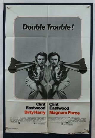 Dirty Harry Magnum Force Movie Poster (fine) One Sheet 1975 Folded Eastwood 4264