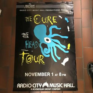 The Cure The Head Tour 1985 Poster Wave Goth Punk Robert Smith